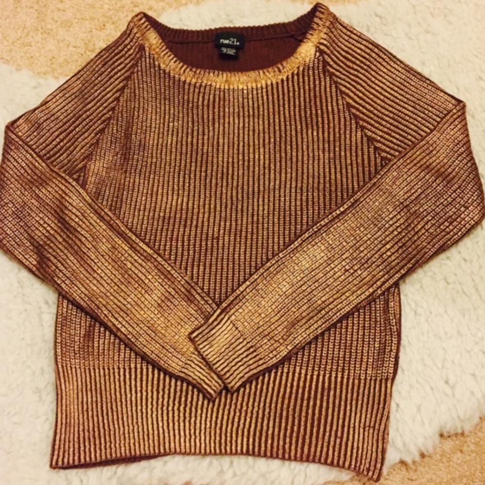 Rue 21 Metallic sweater